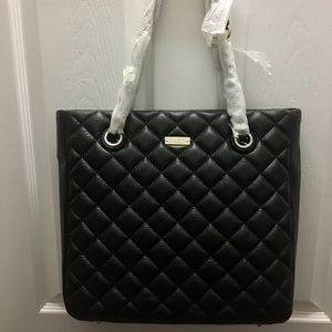NEW! Kate Spade Black Leather Tote